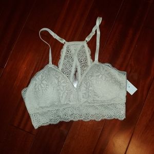 Stone Lace Crisscross Racerback Bralette
